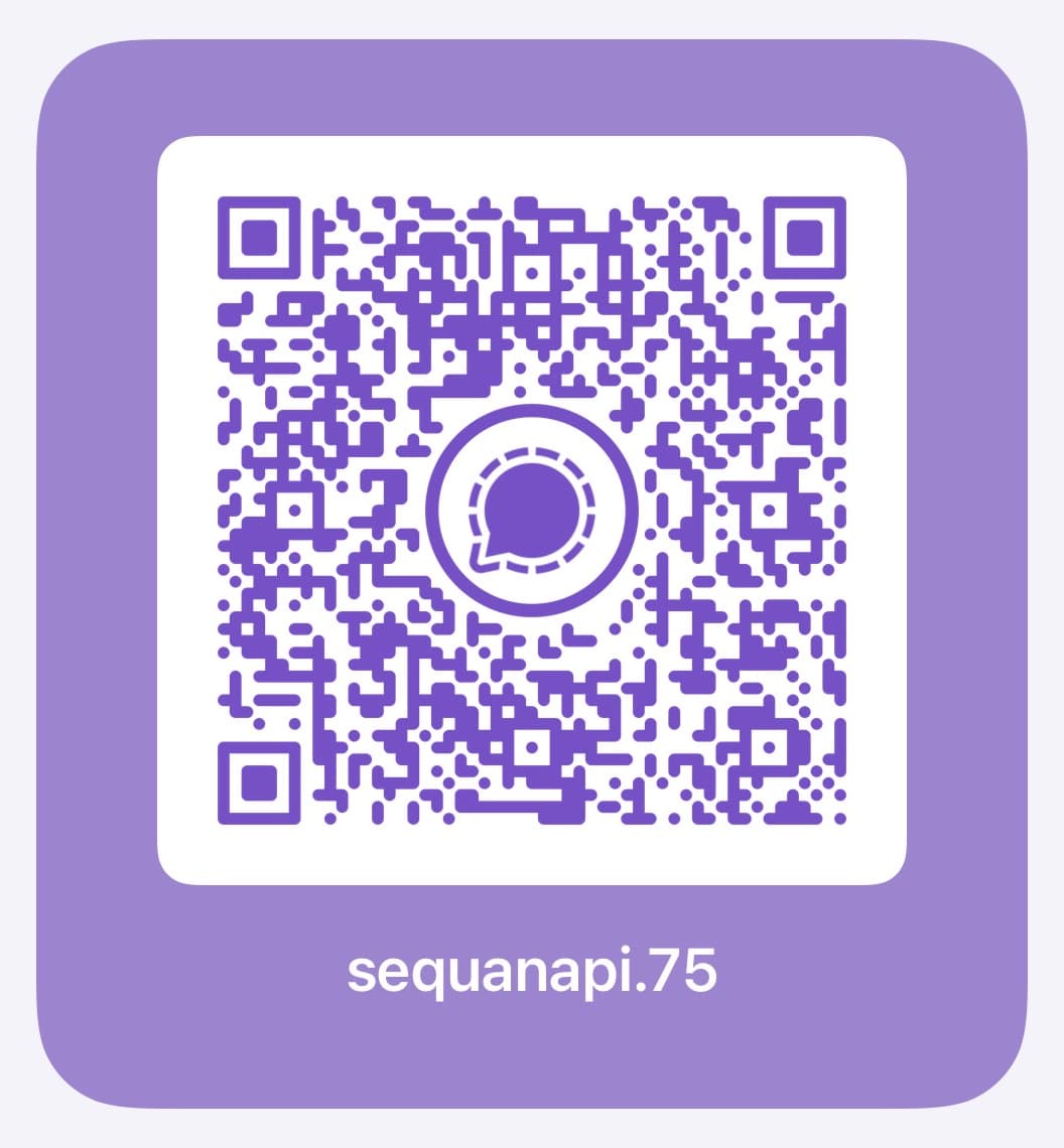 Signal QR code for Sequana